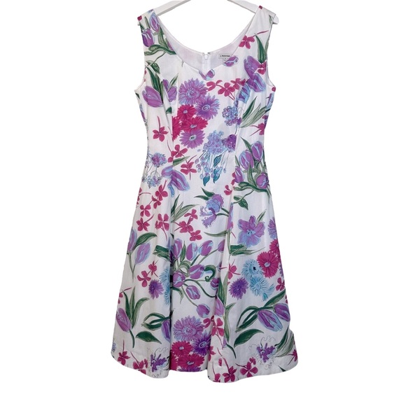 (Never Worn) J. Peterman Poplin Derby Dress | Tulip Print - Picture 1 of 15